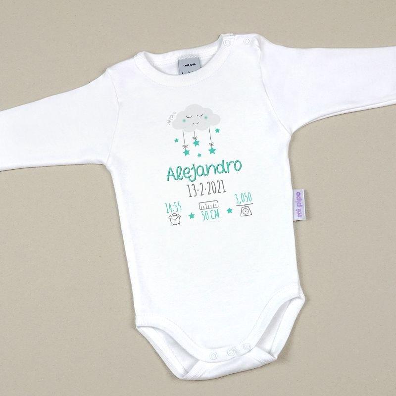 Body Bebe Datos Nacimiento Nube Mi PIpo - Nanetes #
